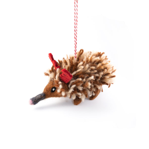 Felt Ornament - Aus Echidna Edna