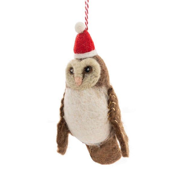 Felt Ornament - Barn Owl Owen