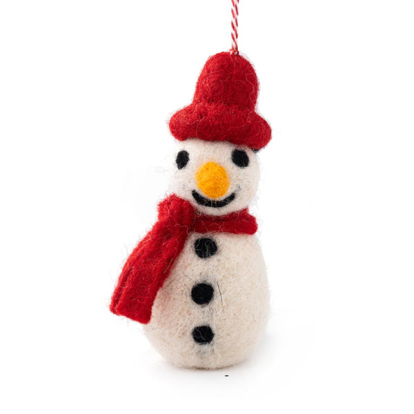 Felt Ornament - Snowman