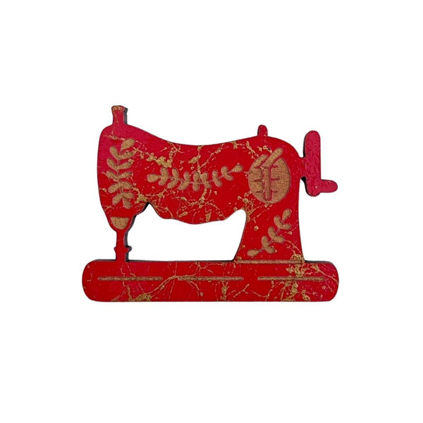 Glasses Brooch - Sewing Machine