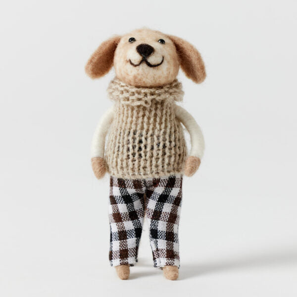 Felt Figurine - Dog Brian