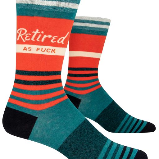 Blue Q Men's Socks - Retired as Fuck
