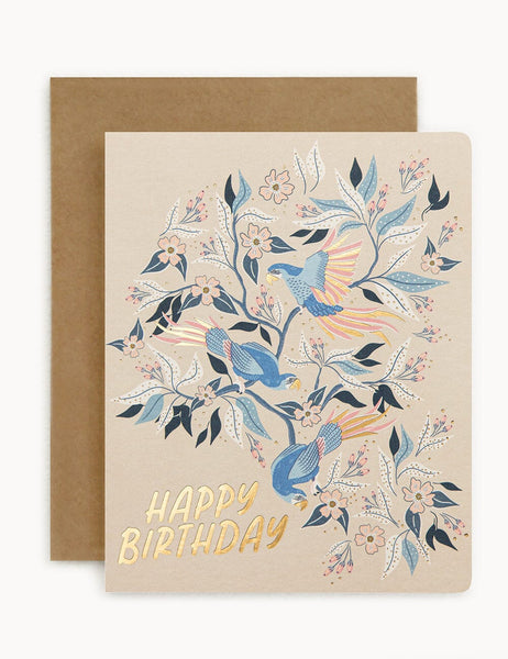 Bespoke Letterpress - Birthday Parrots