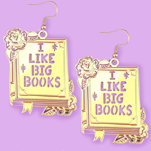 Jubly Umph Brass Earrings - I Like Big Books