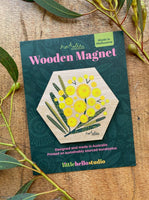Wooden Magnet - Wattle