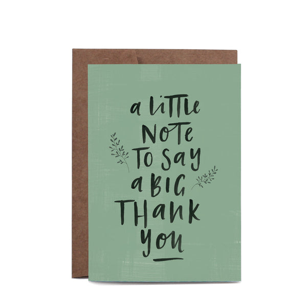 In the Daylight - Little Note Big Thank You