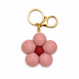 Felt Flower Keychain - Spring Bloom Pink