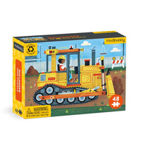 48 Pc Puzzle - Mudpuppy Mini - Bulldozer