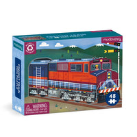 48 Pc Puzzle - Mudpuppy Mini - Freight Train