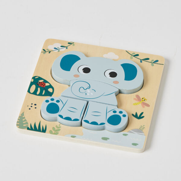 Zookabee - Small Wooden Puzzle - Elephant
