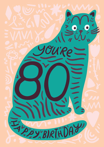 Able & Game - Birthday Cat 80
