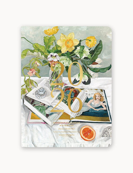 2026 - Bespoke Letterpress - Monthly Calendar Notebook