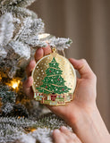 Bespoke Letterpress Enamel Christmas Ornament - Christmas Tree