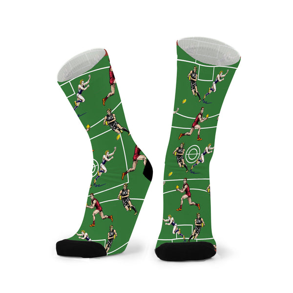 Red Fox Sox Wider/Larger - Aussie Rules