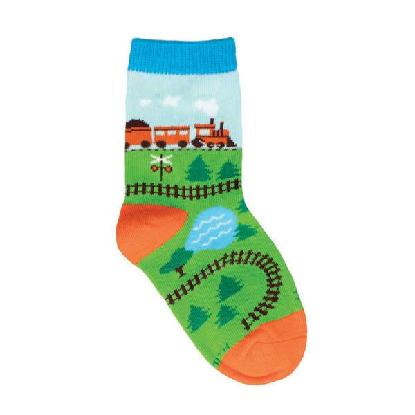 Socksmith Kids 2-4 - Train Tracks