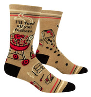 Blue Q Men's Socks - I'll Feed All You Fuckers