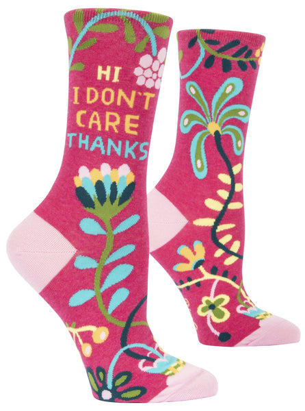Blue Q Women's Socks - I Don't Care