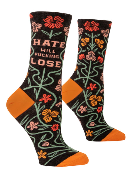Blue Q Women's Socks - Hate will Fucking Lose