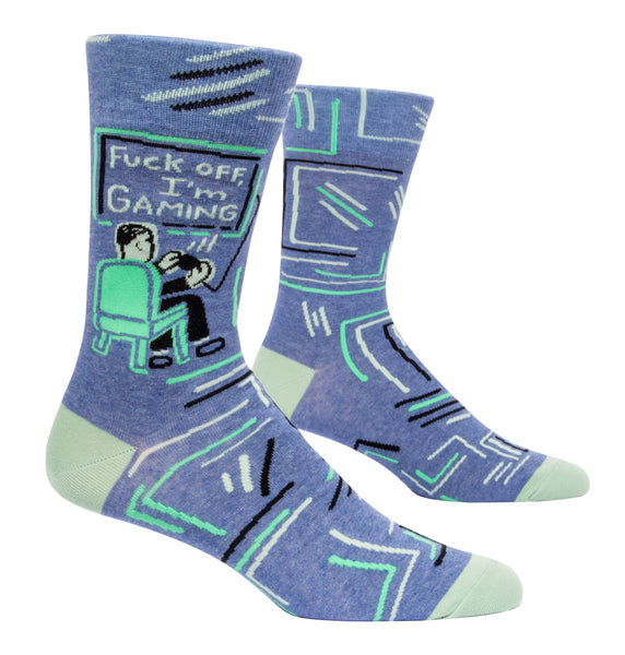 Blue Q Men's Socks - Fuck Off I'm Gaming