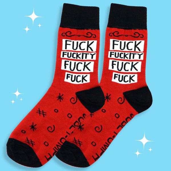 Jubly Umph Large Socks - Fuck Fuckity Fuck Fuck