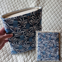 Stitch Shelf Book Sleeve - Banksia Blue