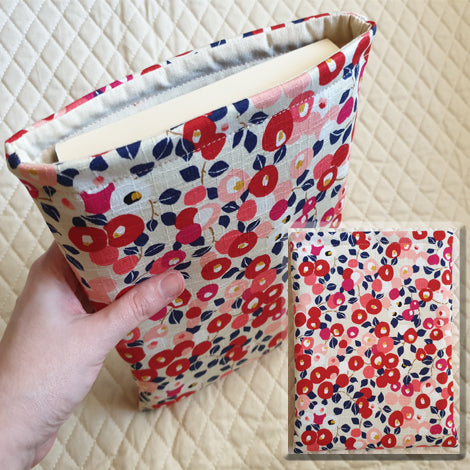 Stitch Shelf Book Sleeve - Ikebana Creme