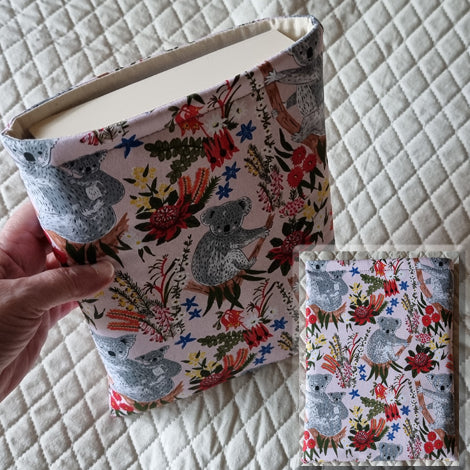 Stitch Shelf Book Sleeve - Koala Floral