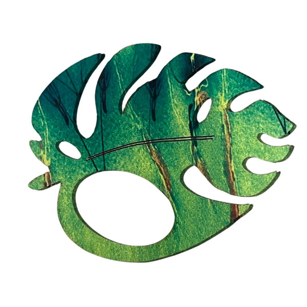 Glasses Brooch - Monstera Leaf