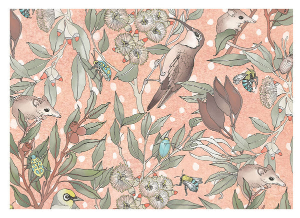 Earth Greetings Folded Wrapping Paper - Pollinators