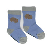 Red Parka Baby Socks - Wombat