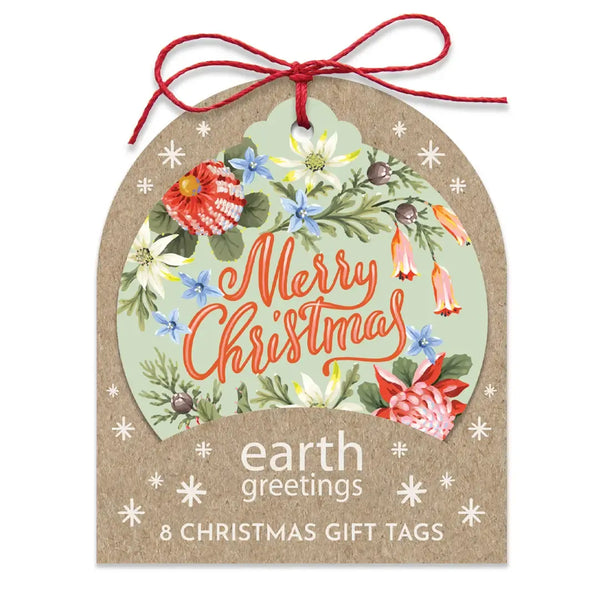 Earth Greetings Christmas Gift Tags - Christmas Blooms