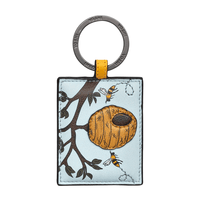 Yoshi Leather Keyring - Bee Hive
