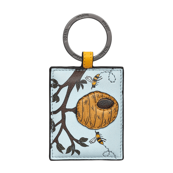 Yoshi Leather Keyring - Bee Hive