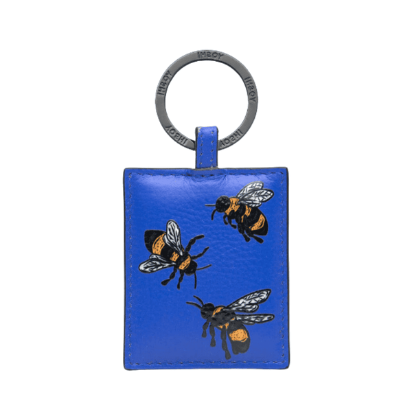 Yoshi Leather Keyring - Blue Sweet Bees