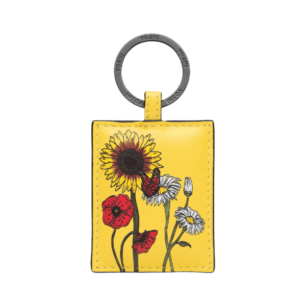 Yoshi Leather Keyring - Wildflower