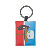 Yoshi Leather Keyring - Cat & Fish