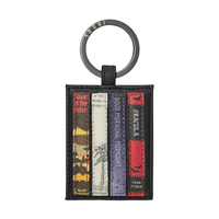 Yoshi Leather Keyring - Library Black