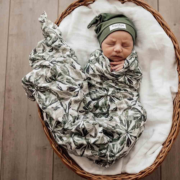 Organic Muslin Wrap - Evergreen