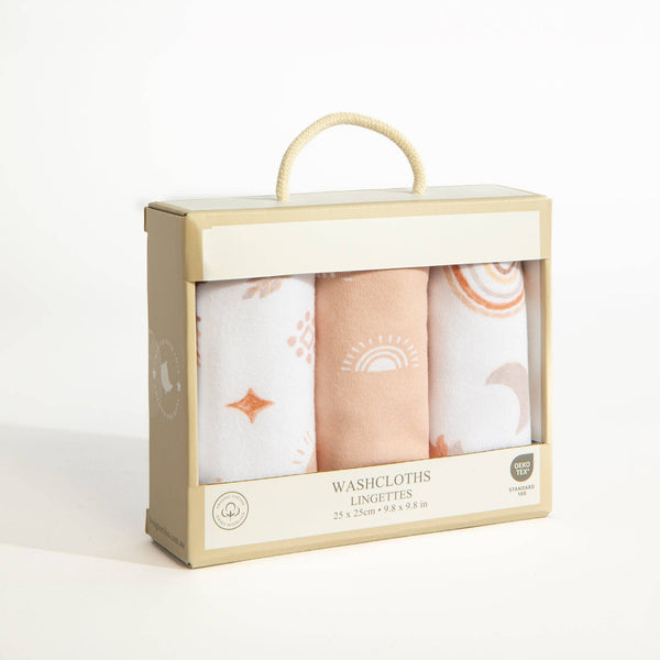 3 Pack Wash Cloths - Bohemian Bliss