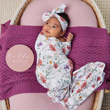 Jersey Wrap & Topknot Set - Meadow