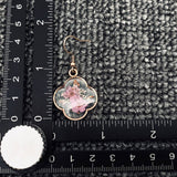 MQ Sml Dangles - Queen Anne's & Daffodil Lace Rose Gold