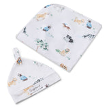 Jersey Wrap & Beanie Set - Dog Park