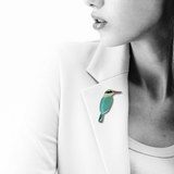 Selatan Brooch - Bird Sacred Kingfisher