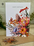 Card - Birthday Australian Florals C