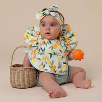 Frill Snuggle Bib - Citrus Squeeze