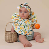 Frill Snuggle Bib - Citrus Squeeze