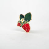 Happily Plants Pin - Strawberry Blossom