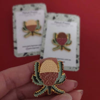 Patch Press Pin - Flower Banksia