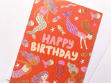 Greeting Card - Happy Birthday Mermaids