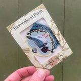 Embroidered Patch - Hooded Plover Lover